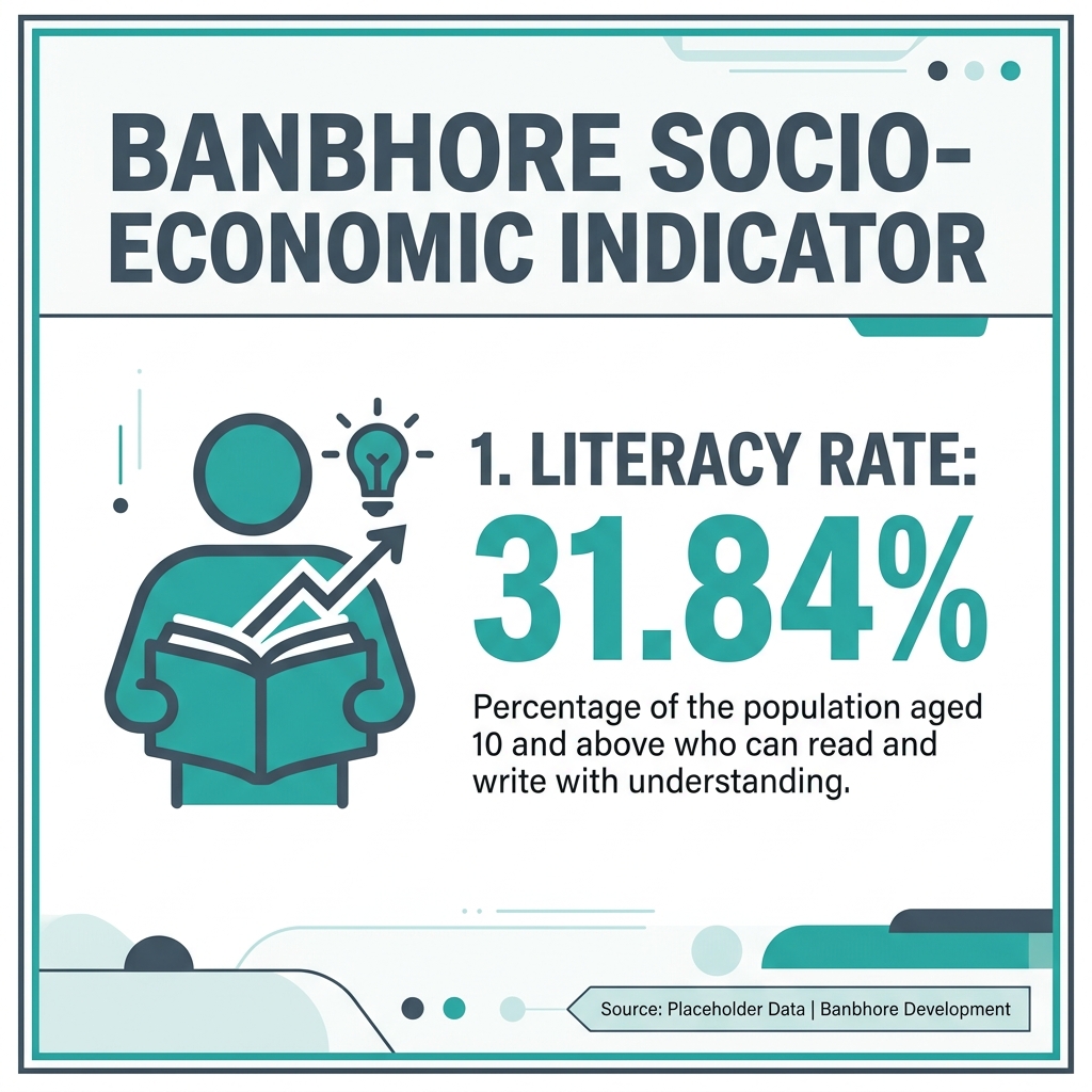 Literacy rate — 31.84%